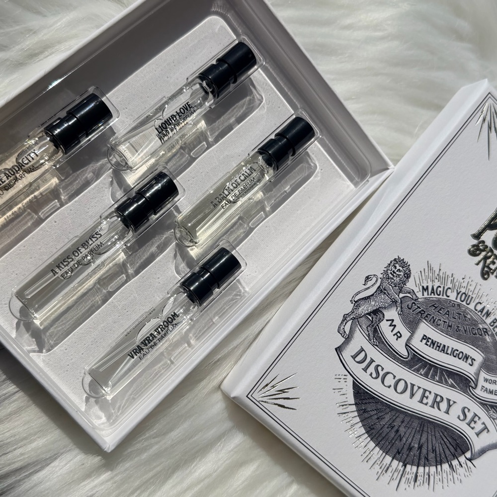 Penhaligon's Discovery Set - Clear Vials with Black Caps